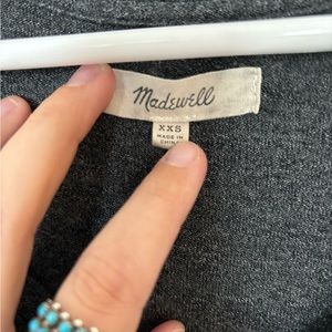 Madewell Pullover Casual Grey Sleeveless Tank Midi Dress